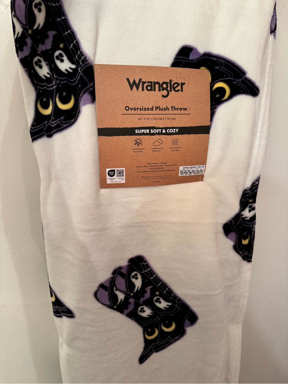 Wrangler Boots Halloween Blanket